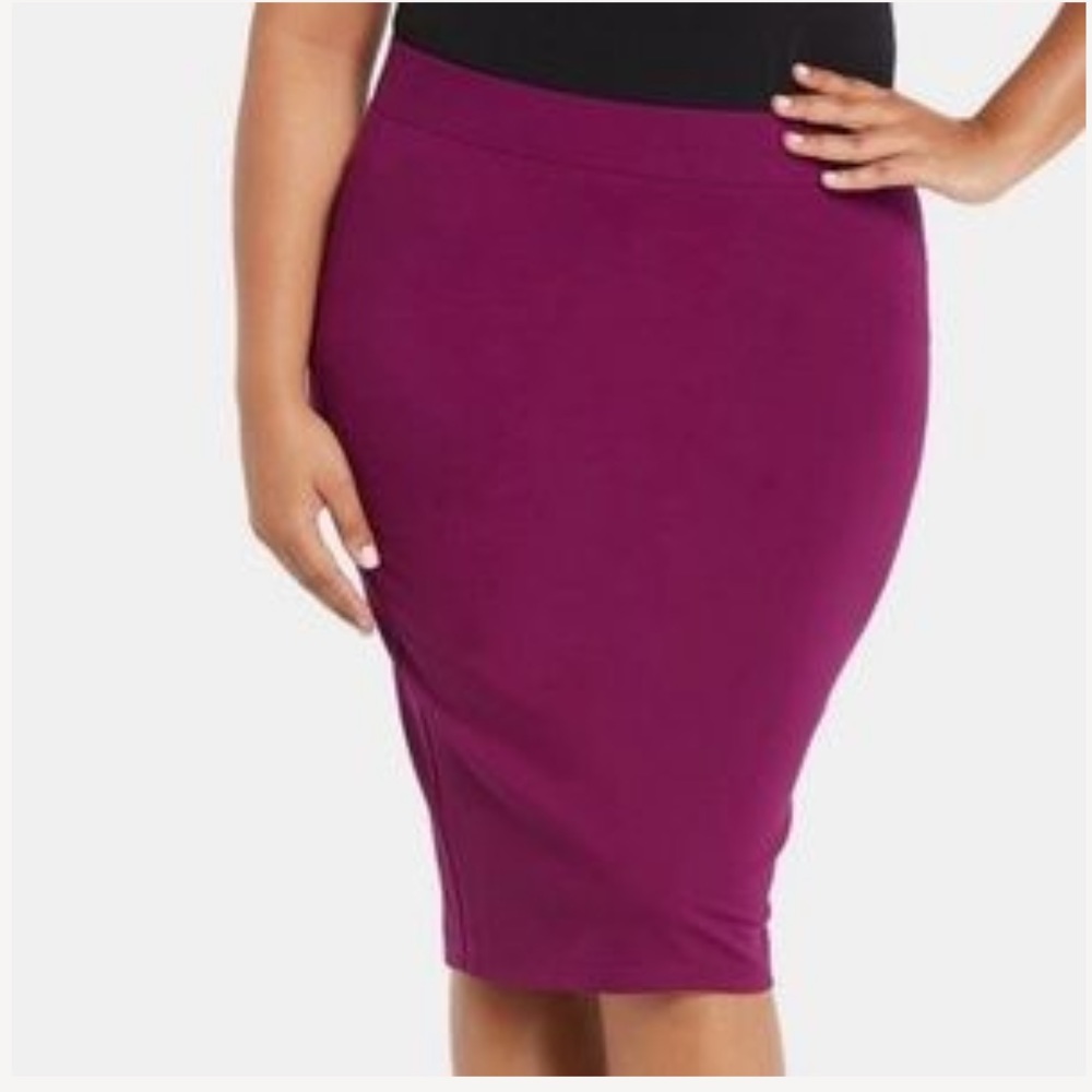 Torrid Purple Premium Ponte Pencil Skirt